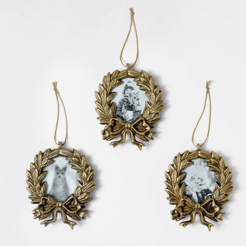 Studio McGee Threshold Wreath Picture Frame Christmas Ornaments Set Target 2025